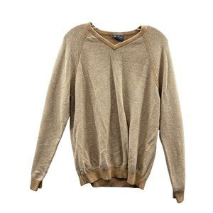 Tommy Bahama Reversible V-Neck Sweater Mens Large Brown Long Sleeve Pull…